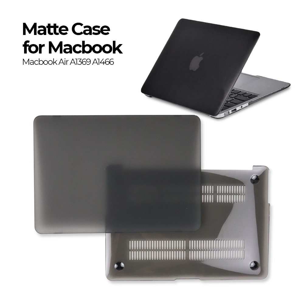 Matte Case for Macbook Air 13 Inch A1369 A1466 - AUIM05BK Black