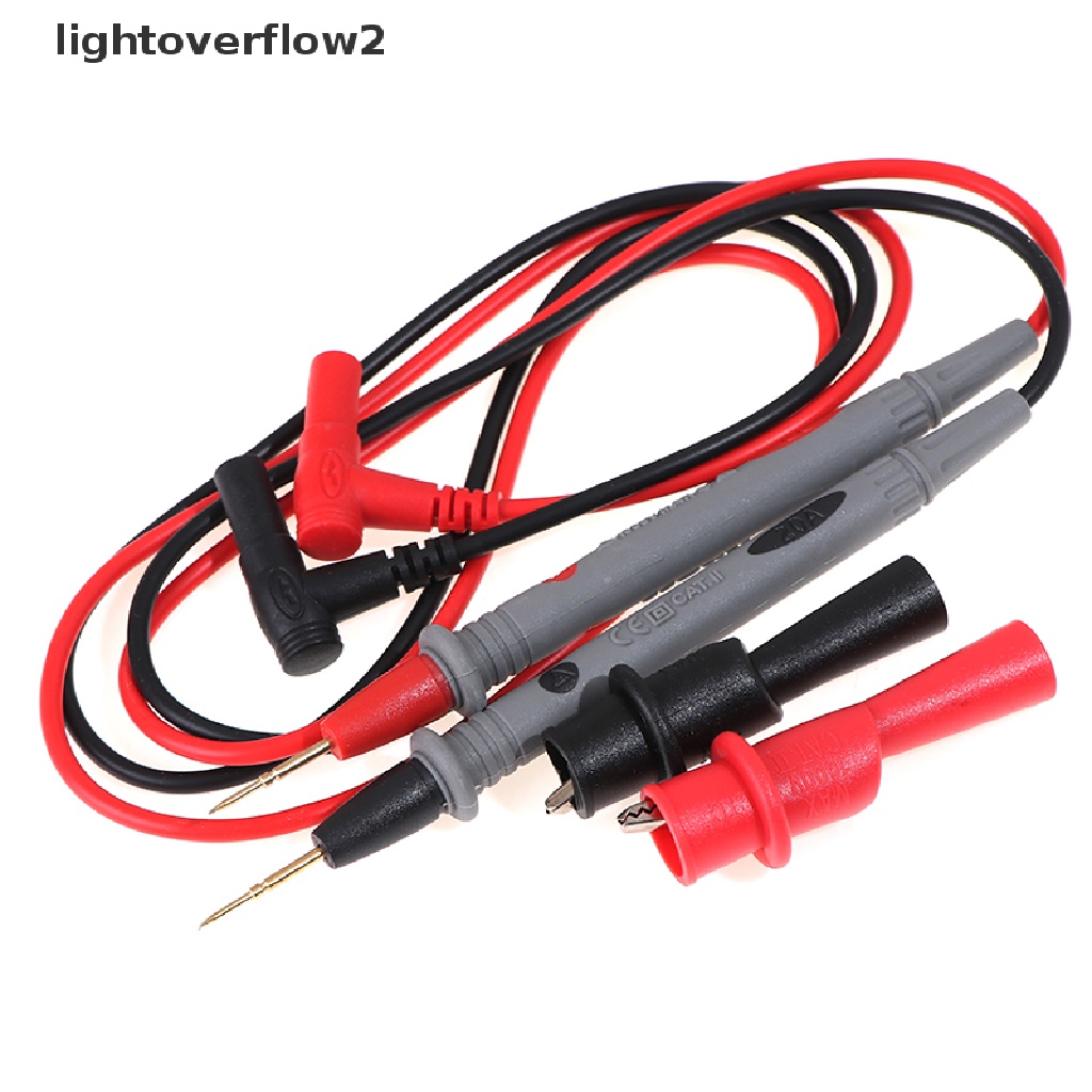 (lightoverflow2) 1000v20a Kabel Jepit Buaya Untuk Multimeter