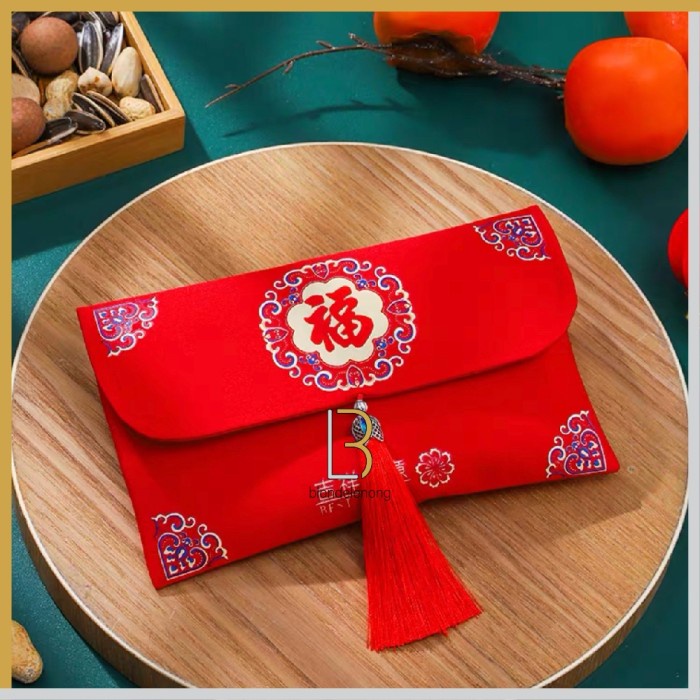 

Murah Amplop Dompet Angpao Angpau Netral Kain Bludru Imlek Fu Merah Panjang Gilaa!!!