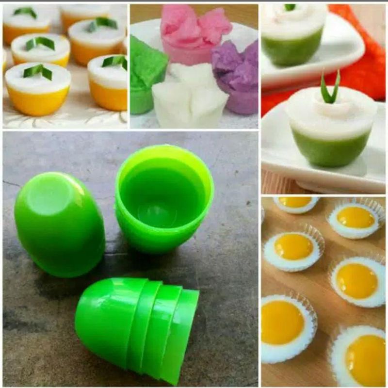 Cetakan Kue Talam Kue Mangkok Cucing Plastik Kecil Mini Ubi Labu