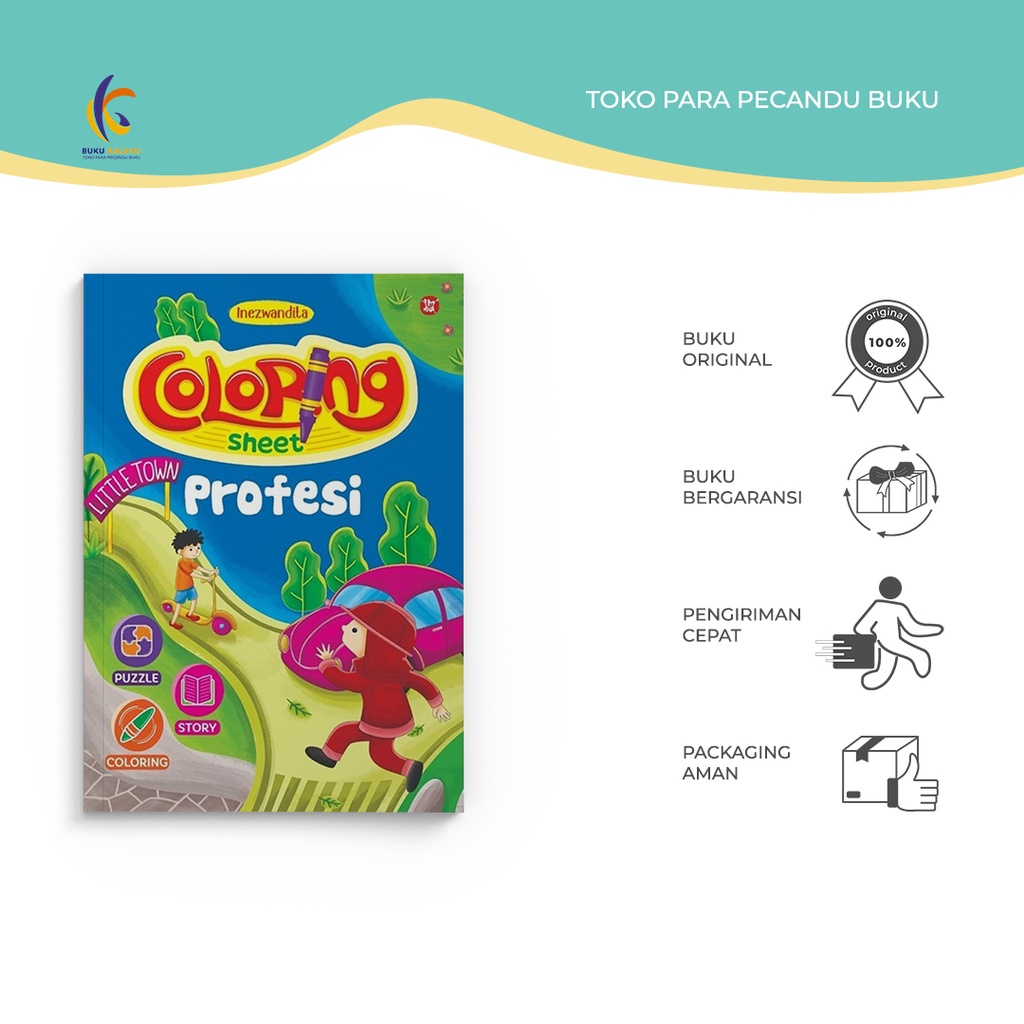 

Buku Mewarnai - Coloring Sheet Profesi - InezWandita - Wahyu Media - Bukukaluku