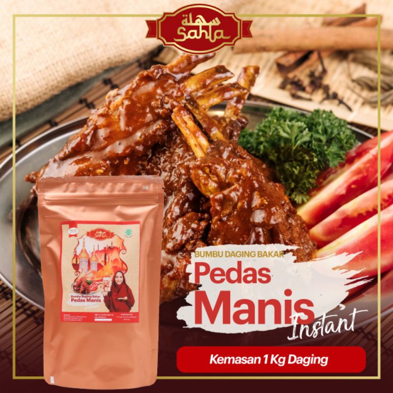 

Bumbu Daging Bakar Instant Pedas Manis Sahla