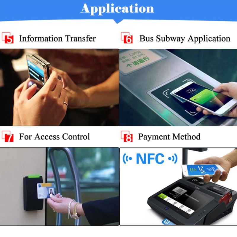 Btsg Telepon NFC 213tag NTAG 213stiker 144bytes ISO14443A 13.56MHz RFID IC Label