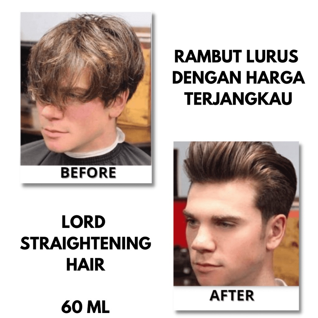 Lord Pelurus Rambut Alami Straightening Hair Memperbaiki Rambut Rontok