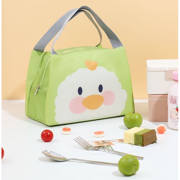 Tas Bekal Makan Motif Lucu Dengan Lapisan Insulasi Alumunium Foil Lunch Bag - TM024