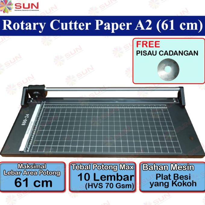 Rotary Paper Trimmer A2 Paper Cutter 61cm