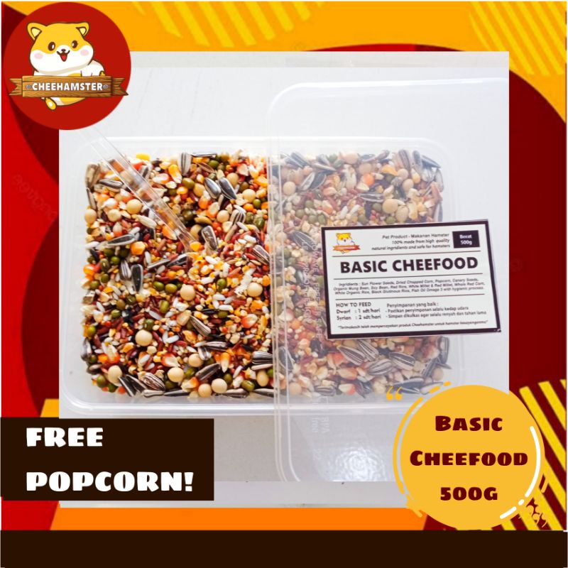 Basic Cheefood Seedmix 500gr | Makanan Hamster tanpa pelet