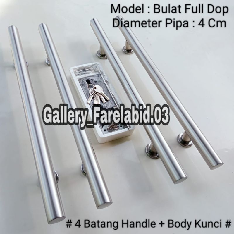 80 Cm Handle Pintu Rumah Stainless Steel Bulat Set Kunci Gagang Tarikan Pintu Kupu Tarung 60 Cm Pegangan Pintu Minimalis 45 Cm