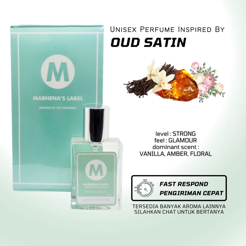 Marhena Parfum Oud Satin Premium - Parfum Pria Wanita