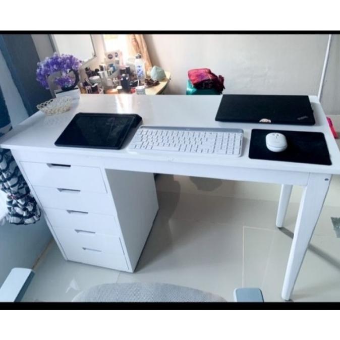 Meja Kerja Kantor/Meja Belajar Kayu Putih 120X50X75 Emilshop0