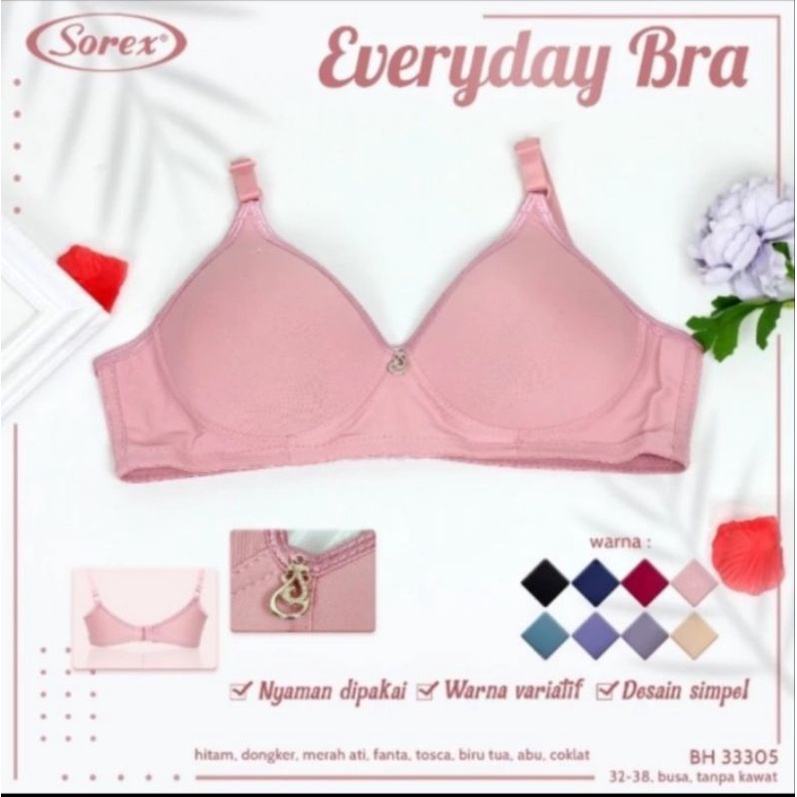 Bh Sorex Adelia 33305 busa tanpa kawat every day bra