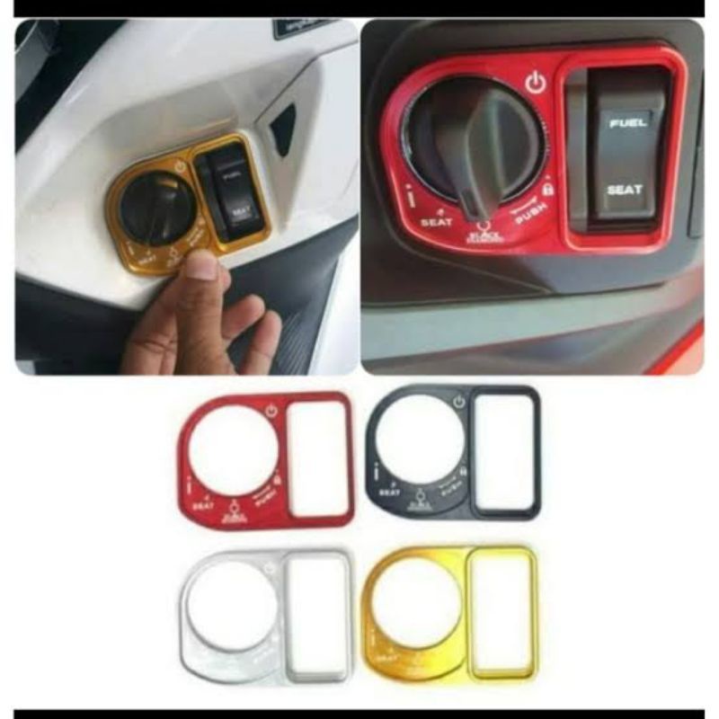 Garnis Cover tutup Kunci Keyless Honda Pcx 150 160 Adv 150 160 Vario 150 Vario 160 Black diamond