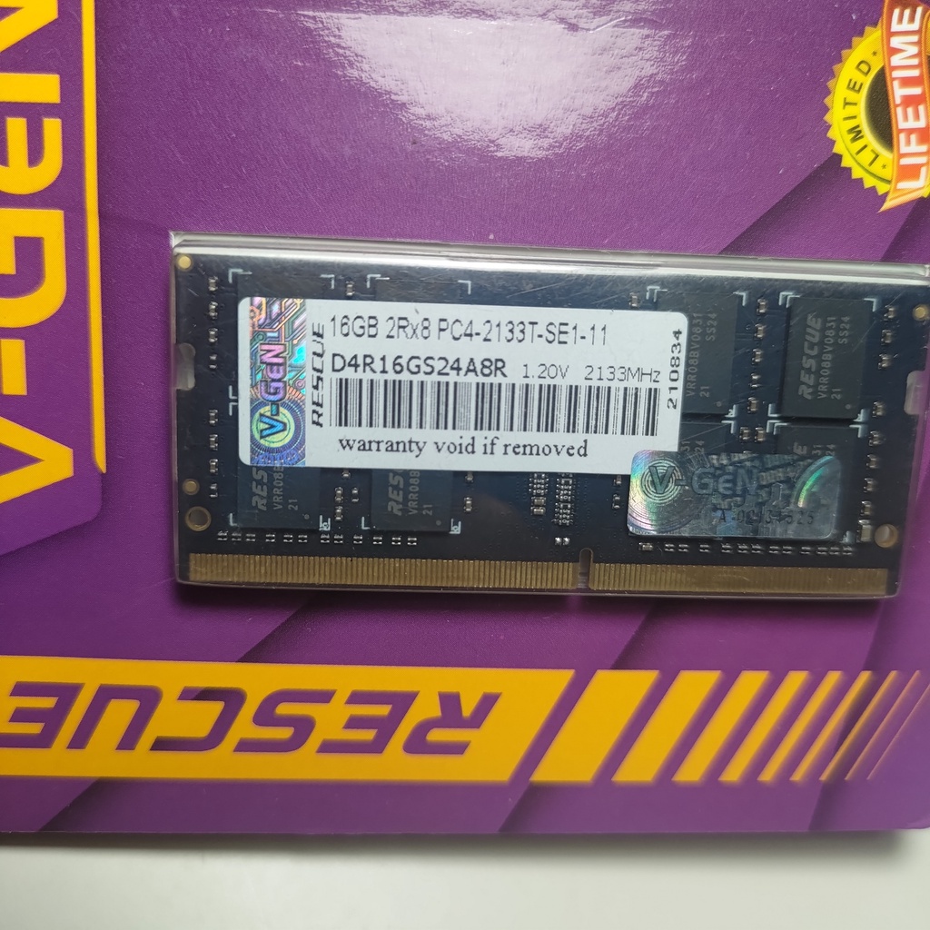 Sodimm V-gen Vgen Rescue 16GB DDR4 2133 resmi