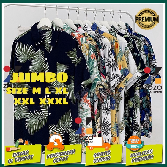 Kemeja Pantai Pria / Kemeja Hawai / Kemeja Bali (Bahamas) M-XXXL