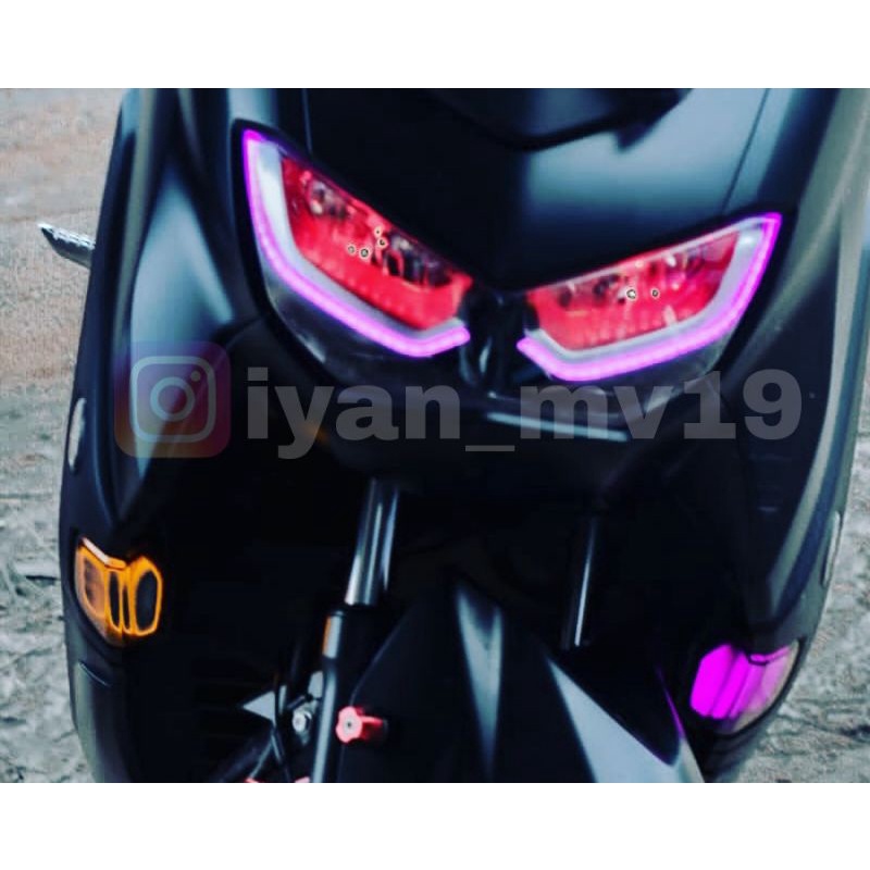 Satu Paket Lampu Alis, Demon eye, & Saklar on/off Lampu Utama All New Nmax 2020/21/22