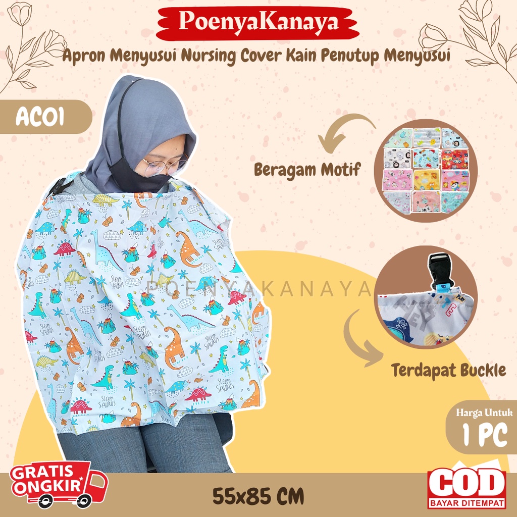 Apron Menyusui Nursing Cover Kain Penutup Menyusui AC01