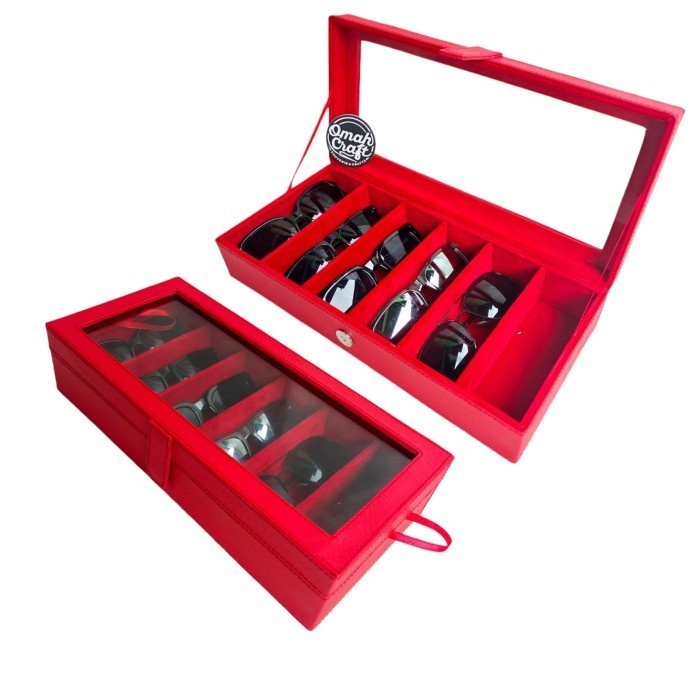 Box Kacamata isi 6 / Glasses Box / Kotak Kacamata / Tempat Kacamata