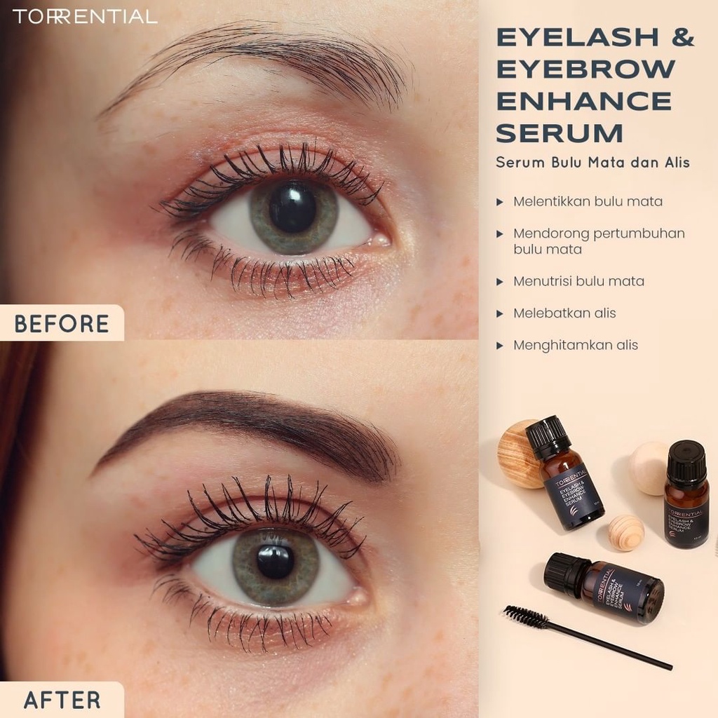 TORRENTIAL Eyelash &amp; Eyebrow Serum | Penumbuh Alis &amp; Bulu Mata | Melentikan Bulu Mata dan Melebatkan Alis