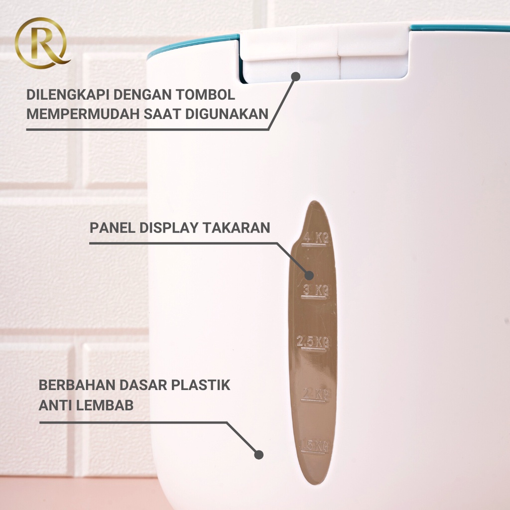 Dispenser Beras N22 Tempat Penyimpanan Beras Rice Dispenser 10KG