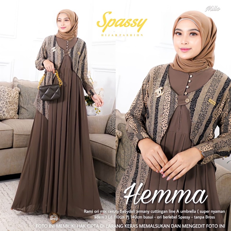 HEMMA DRESS / GAMIS WANITA / ORI BY SPASSY