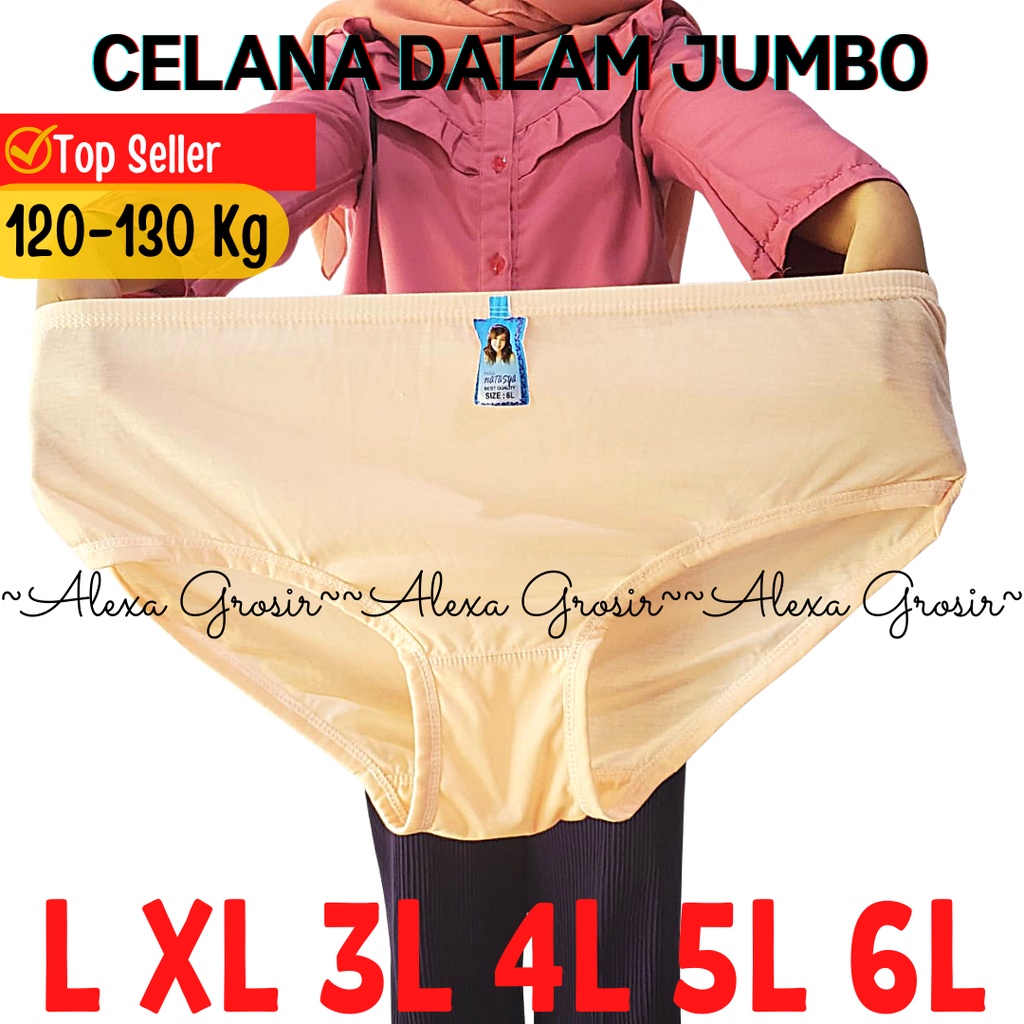 Celana Dalam Wanita Katun 6L Cd Basic JUMBO