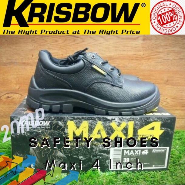 Sepatu Pengaman Safety Shoes Maxi 4 Inch Original Krisbow
