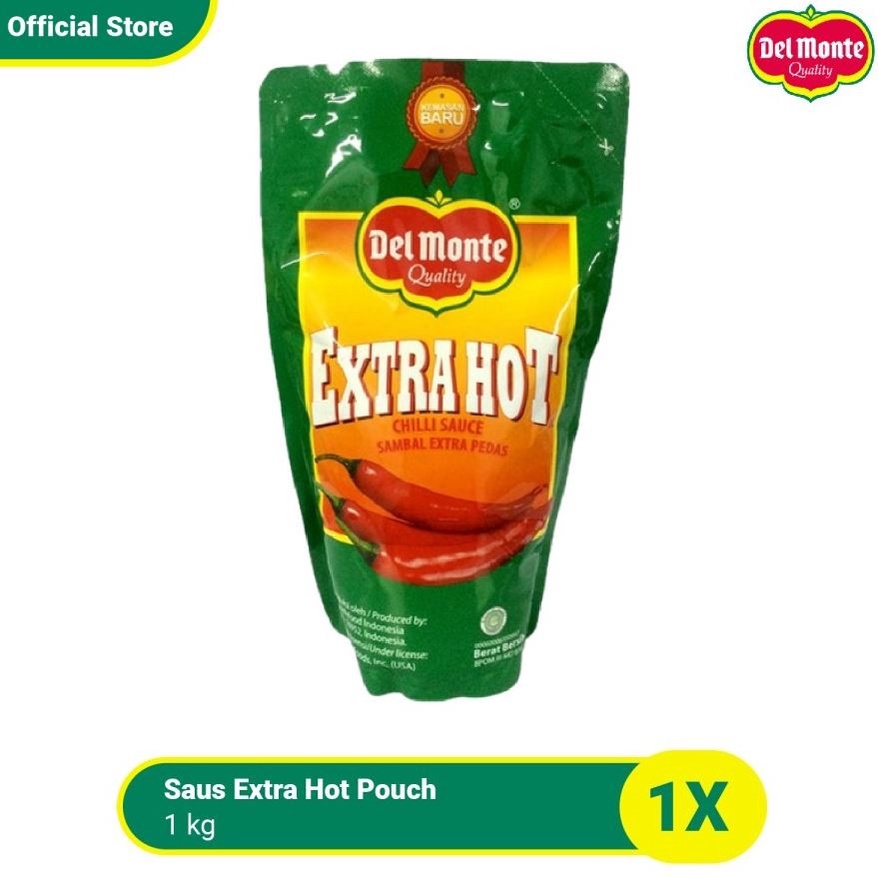 

DELMONTE Chili Extra Hot POUCH 1 KG Saus Sambal