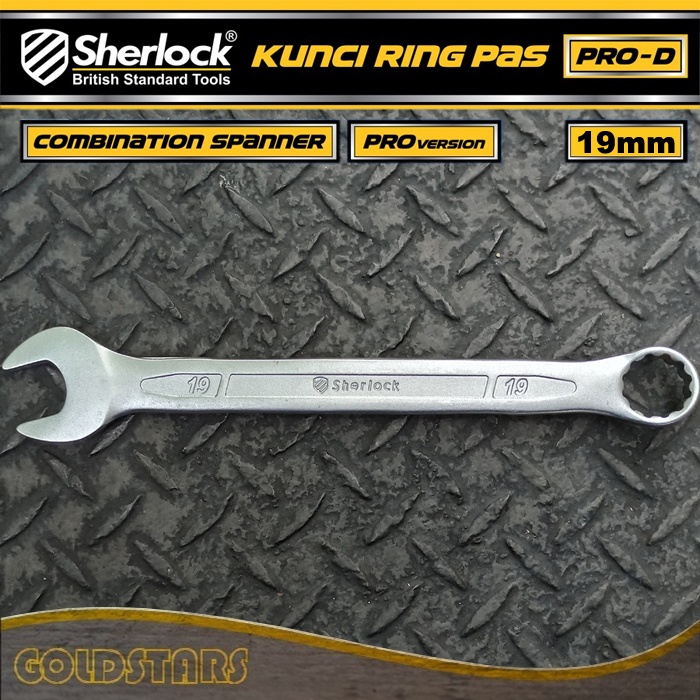 Kunci Pas Ring uk. 19 mm Original Sherlock (Pro-D Series) (1 Pcs)