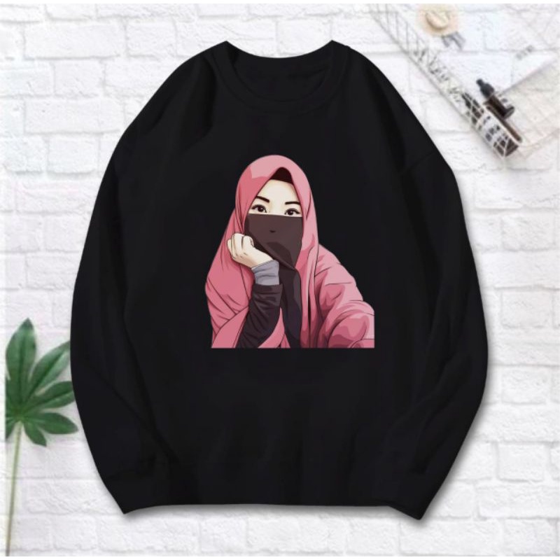 SWEATER FLECEE OVERSIZE HIJAB(LD 110)