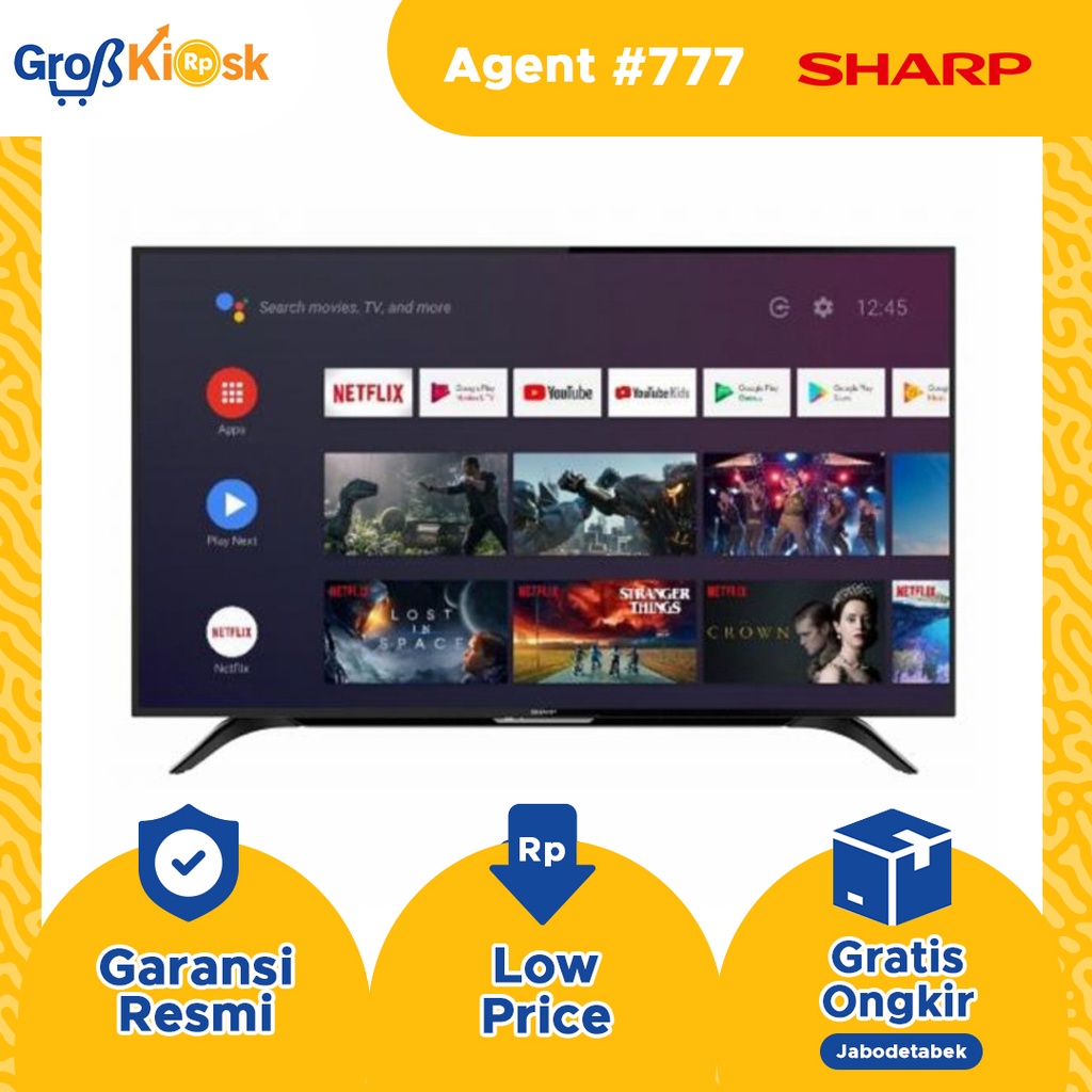 TV SHARP 2T-C50BG1i Full-HD Android TV 50 Inch / 2TC50BG1i