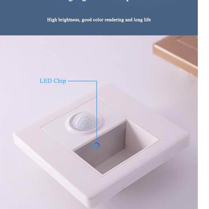 Update 【Type 86】Lampu Tangga Dinding Step LED Tanam / Lampu Dinding Sensor Otomatis 220V 