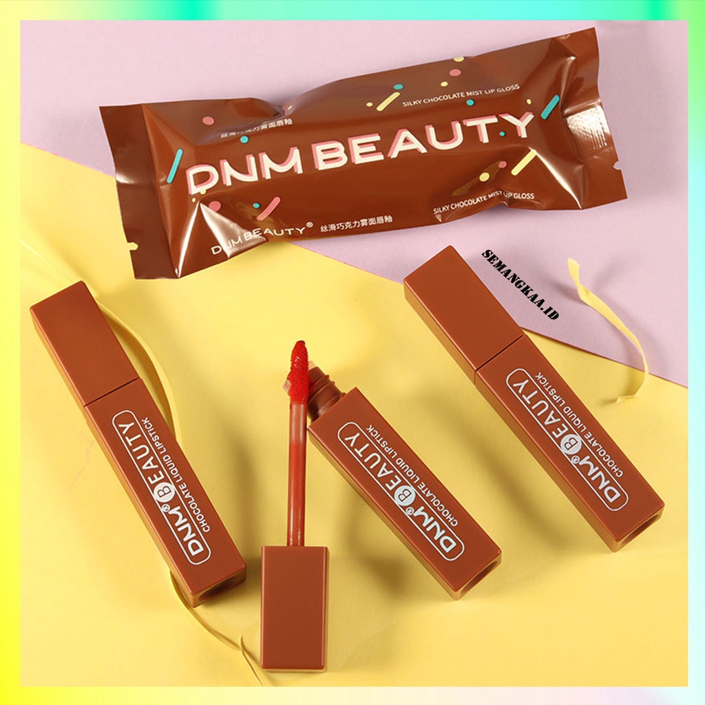 DNM Beauty Lipstik Coklat Matte Long Lasting 12 Jam Waterproof Make Up Kecantikan  Bibir LA125