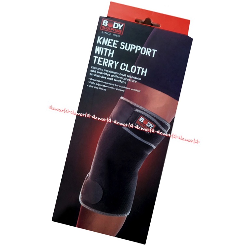 Body Sculpture Knee Support With Terry Cloth Alat Vantu Penyangga Lutut Deker Bahan Kain TEbal