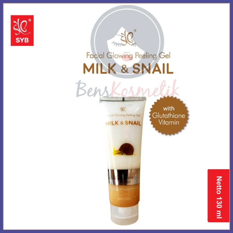 Facial glowing peeling gel MILK AND SNAIL with GLUTHATION BY SYB