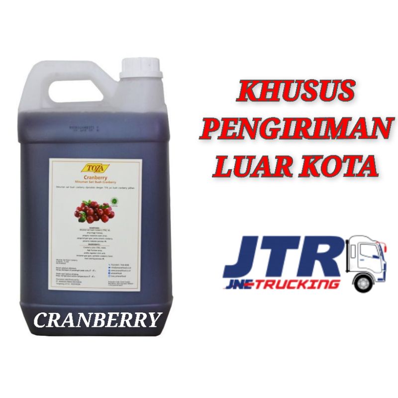 

TOZA JUS CRANBERRY 5 LITER (KHUSUS LUAR KOTA)