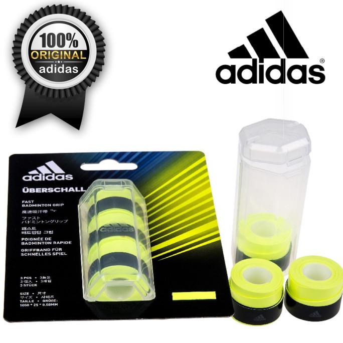Grip Raket Badminton / Tenis Adidas uberschall Solar Yellow isi 3 bh