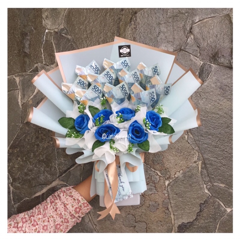 BUCKET UANG BUKET BUNGA ARTIFIAL MURAH JOGJA