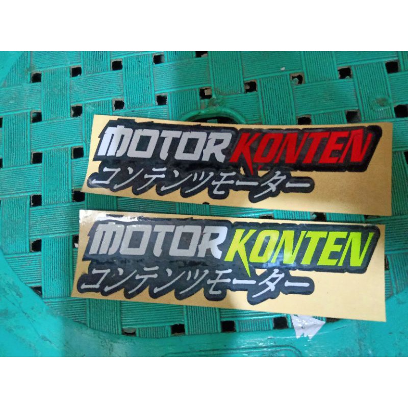 cuting  stiker motor konten