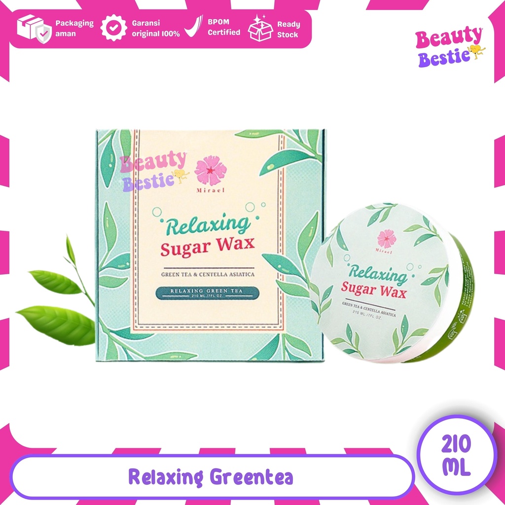 Jual MIRAEL SUGAR WAXING KIT GREEN TEA 210ML Shopee Indonesia