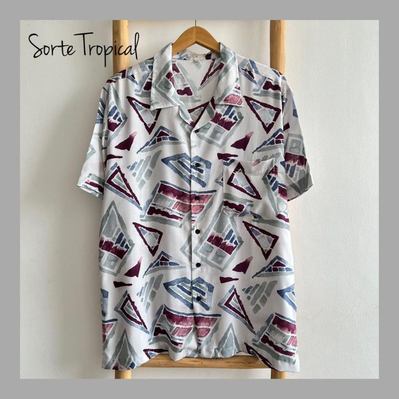 Baju Kemeja Hawaii Pantai Hawaiian Pria Wanita Casual Rayon