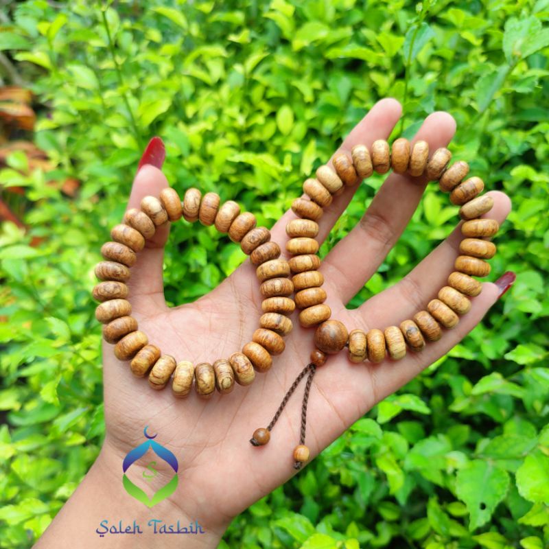 Gelang Gaharu Motif Pipih Size 7mmx12mm, Kayu Gaharu Original/COD