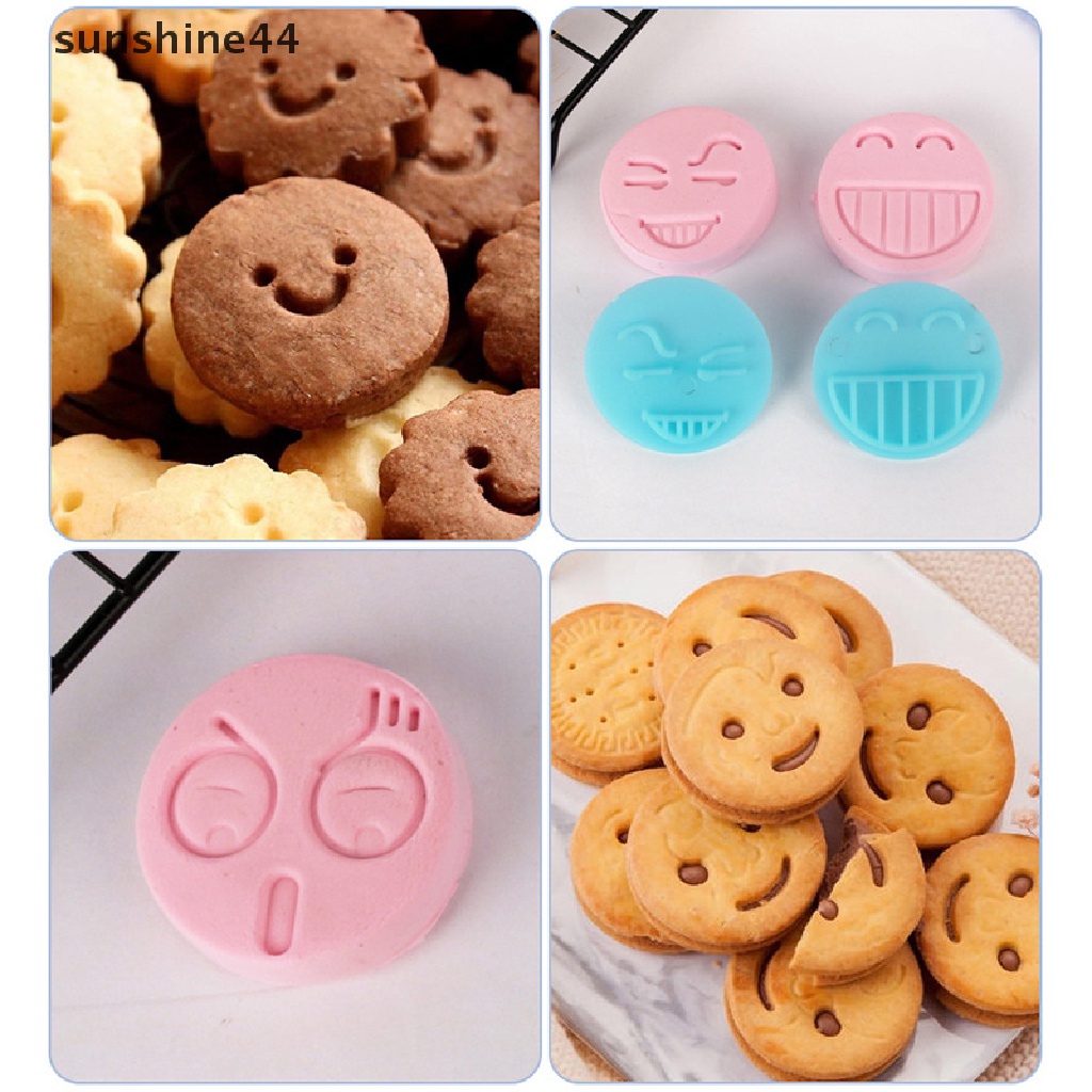 Sunshine 13Pcs Cetakan Adonan Kue Fondant Desain Smiling Face Untuk Dekorasi