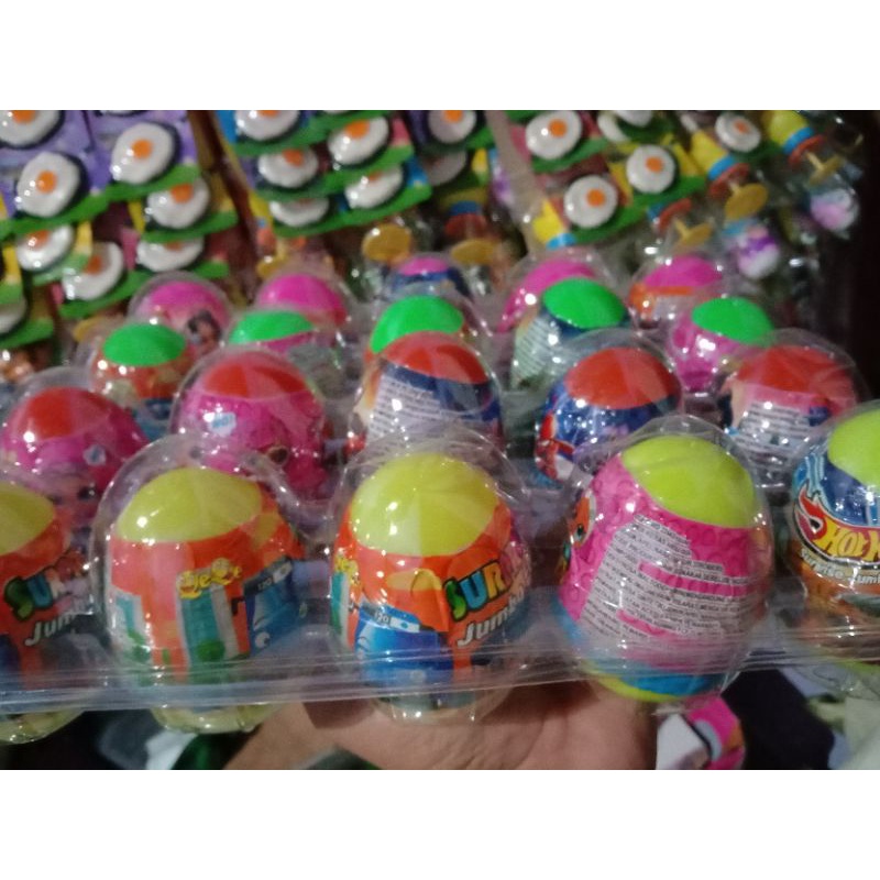 

SURPRISE JUMBO EGG PERMEN DAN MAINAN isi 20