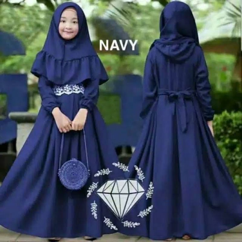 Set Anak Perempuan Gamis Anak Soleha Termurah Dan Terbaru Usia 1 - 8 Tahun