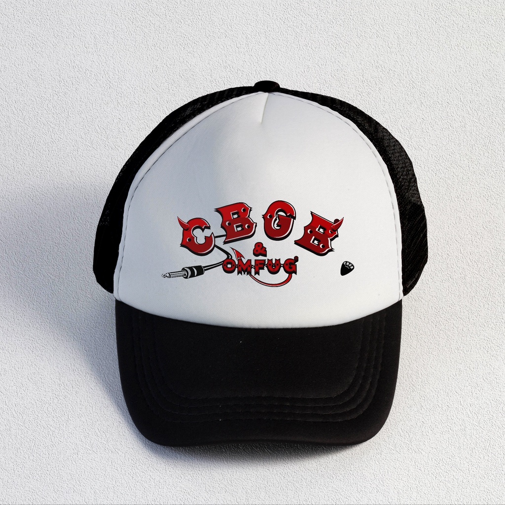 CBGB | Trucker Hat Best Seller | Topi Pria | Topi | Trucker | Topi Band | Baseball | Band | Topi Jaring | Topi Sablon | Head Studio