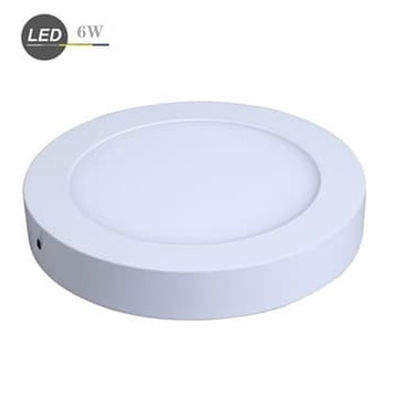 Lampu Panel Downlight LED 6W Outbow Bulat Putih 6watt-White