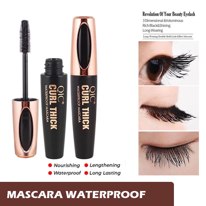 Hope Store - Original 100% Mascara 4D Silk Fiber Eyelash Waterproof / Mascara Pemanjang Penebal Bulu Mata Anti Air