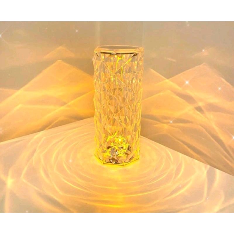 Lampu Crystal Meja / Kristal Lampu / Lampu Hias / Crystal Rose / Lampu Red Hias Rose