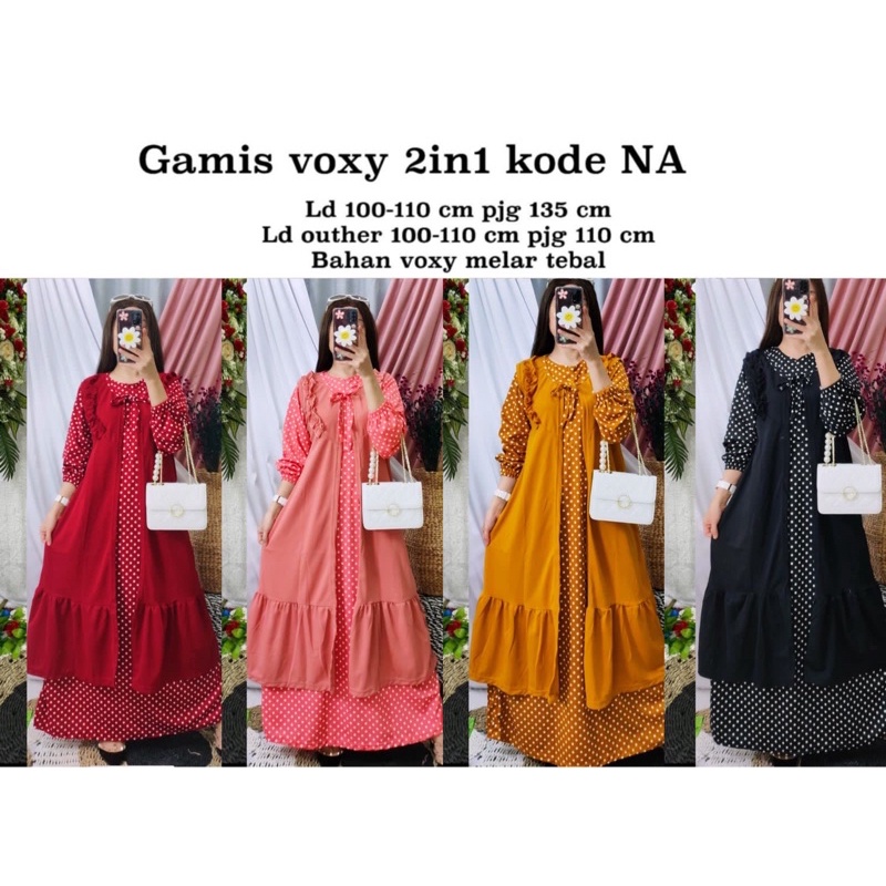 gamis voxy 2in1 kode NA