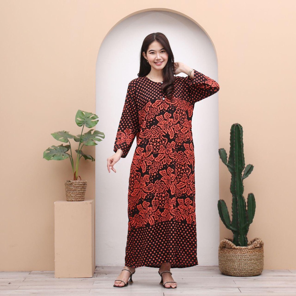 Longdres Batik ARETHA Daster Panjang Busui Terbaru Ku By prass